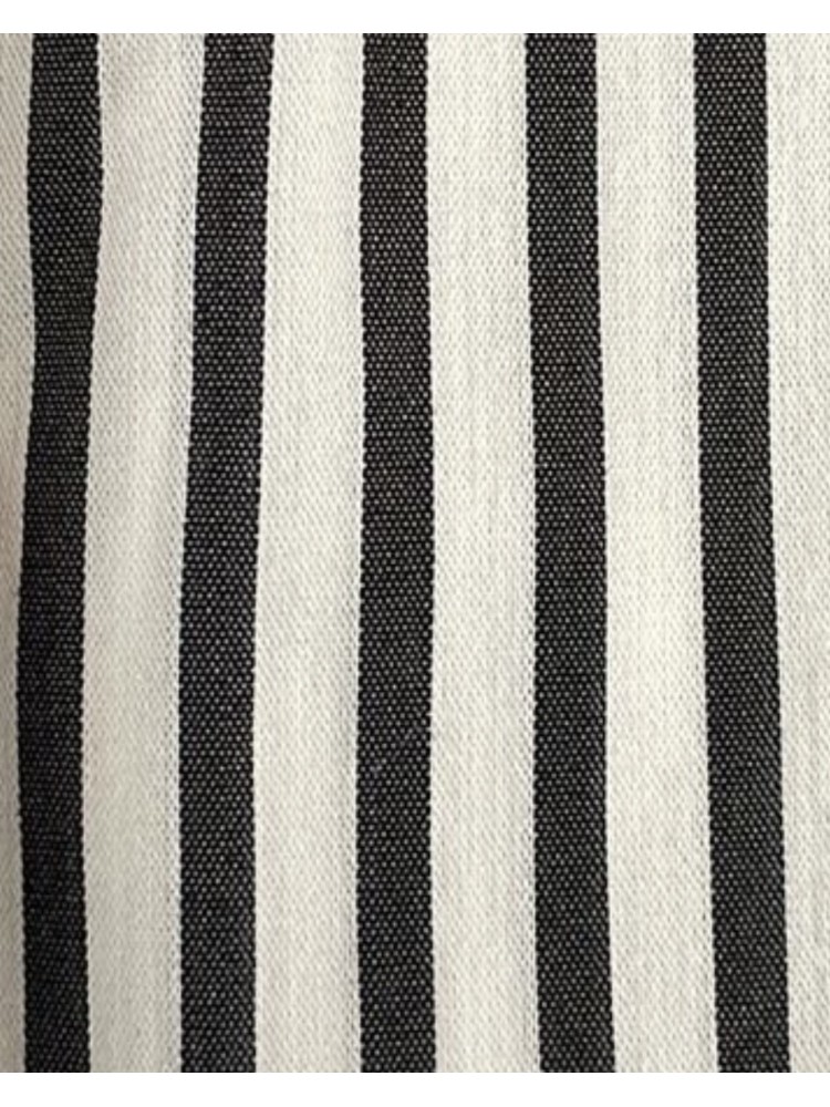 Camisa de rayas con volante en cuello y hombros