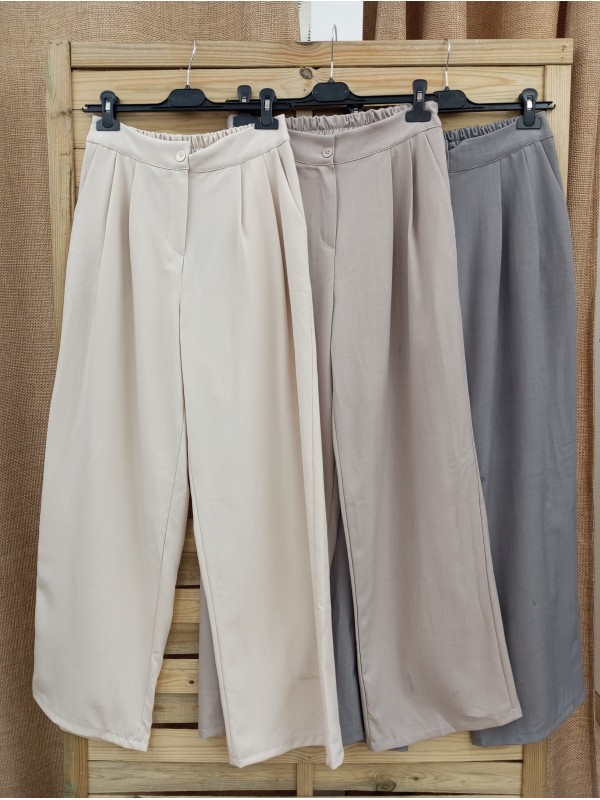 Pantalón de traje liso