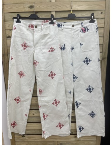 Pantalon culotte con bolsillos maxi cruces
