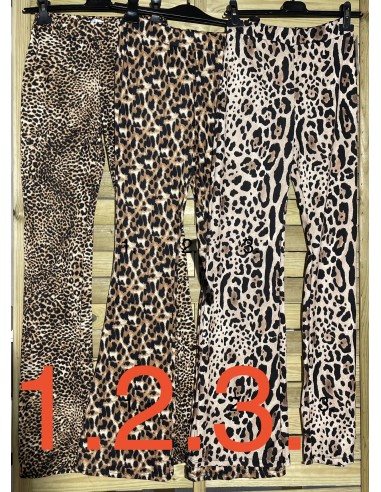 Pantalon elastico de leopardo