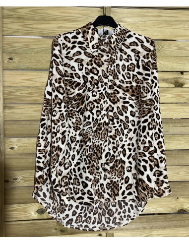 Maxi camisa de leopardo