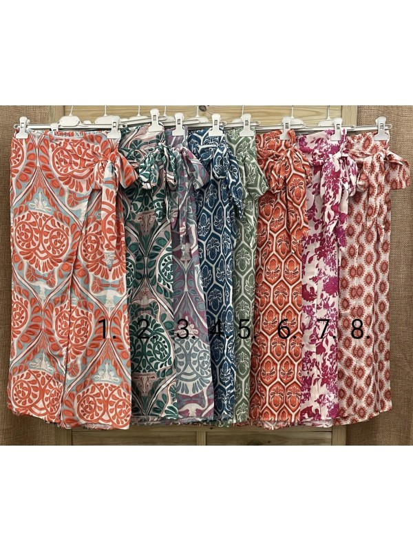 Top de sisa estampado doble volante 2