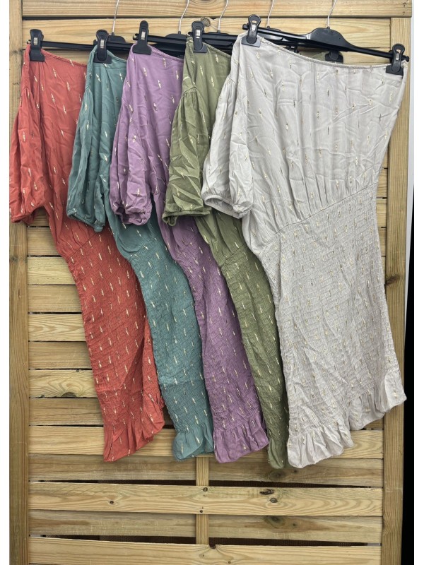 Vestido asimetrico pincelada dorada 2