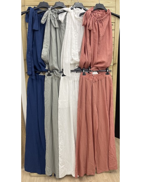 Top halter liso con lazo