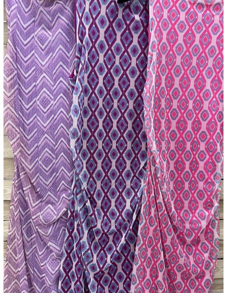 Vestido largo asimetrico manga corta con lazo