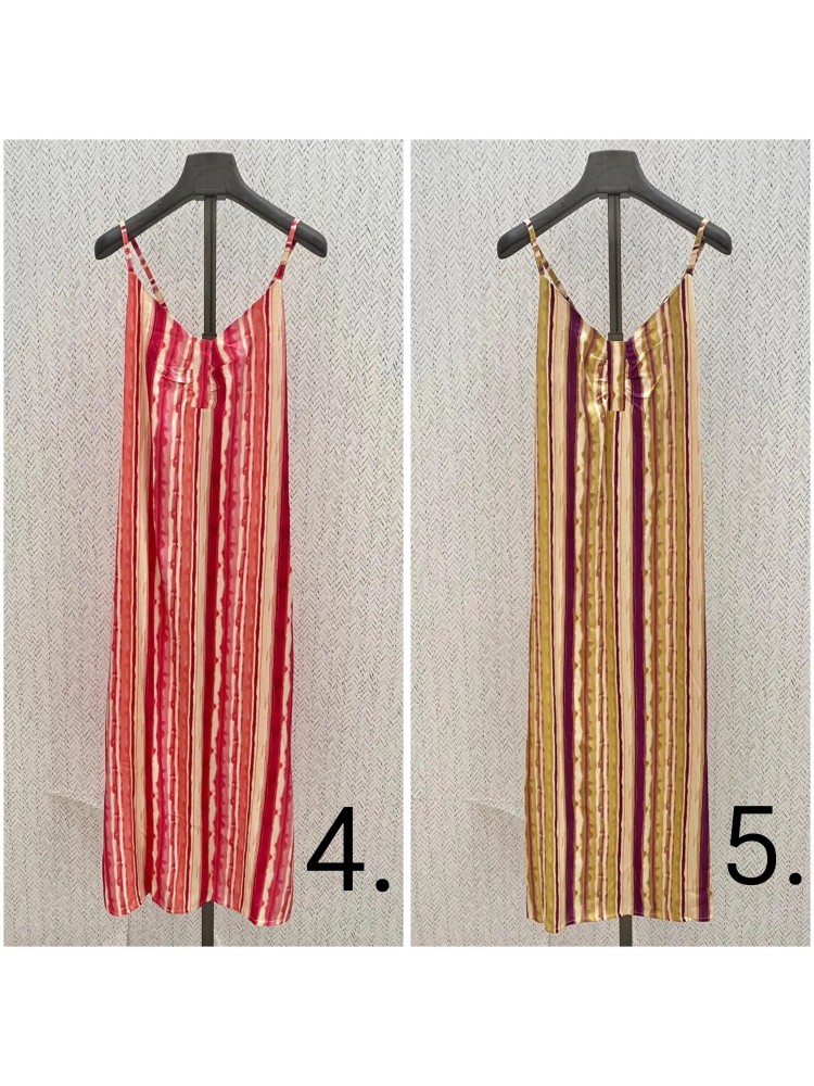 Vestido midi estampado con detalle de fruncidito en pecho