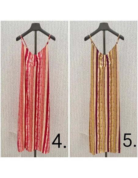 Vestido midi estampado con detalle de fruncidito en pecho