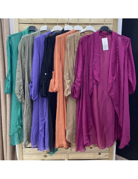 Sobrecamisa midi de gasa