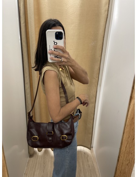 Bolsos doble hebilla de piel