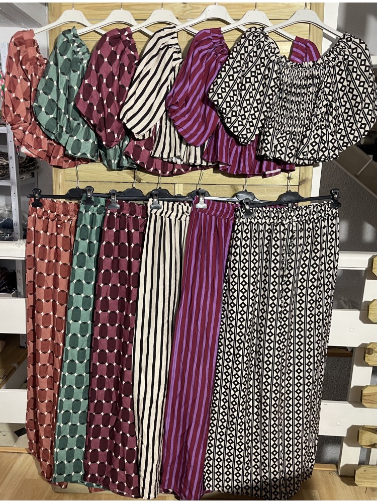 Top frunicido manga francesa abullonada