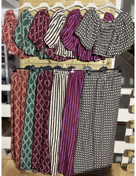 Top frunicido manga francesa abullonada