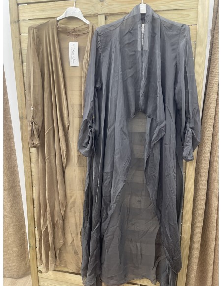 Sobrecamisa larga de gasa