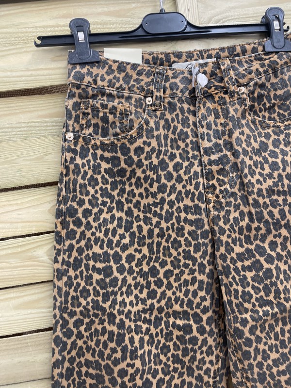 Jeans leopardo tostado recto 2