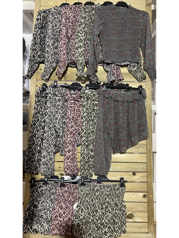 Camisa gasa asimétrica con volante cenefa 2