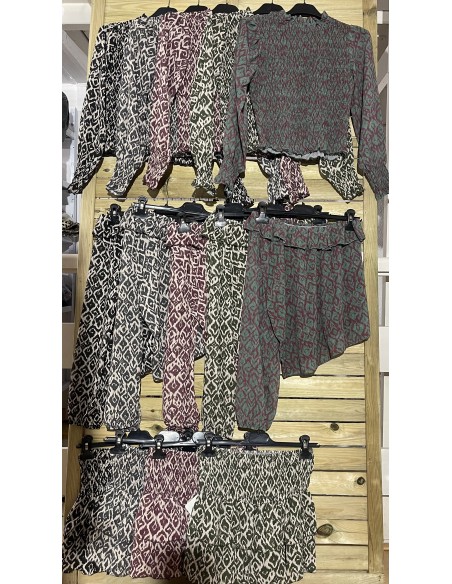 Camisa gasa asimétrica con volante cenefa