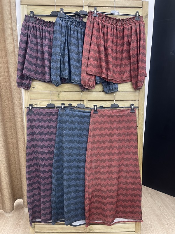 Top brillito ondas hombros descubiertos 2