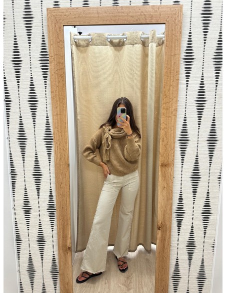 Jersey hombros descubiertos con lazo