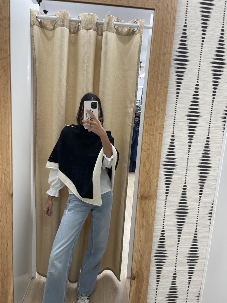 Capa asimetrica con borde claro