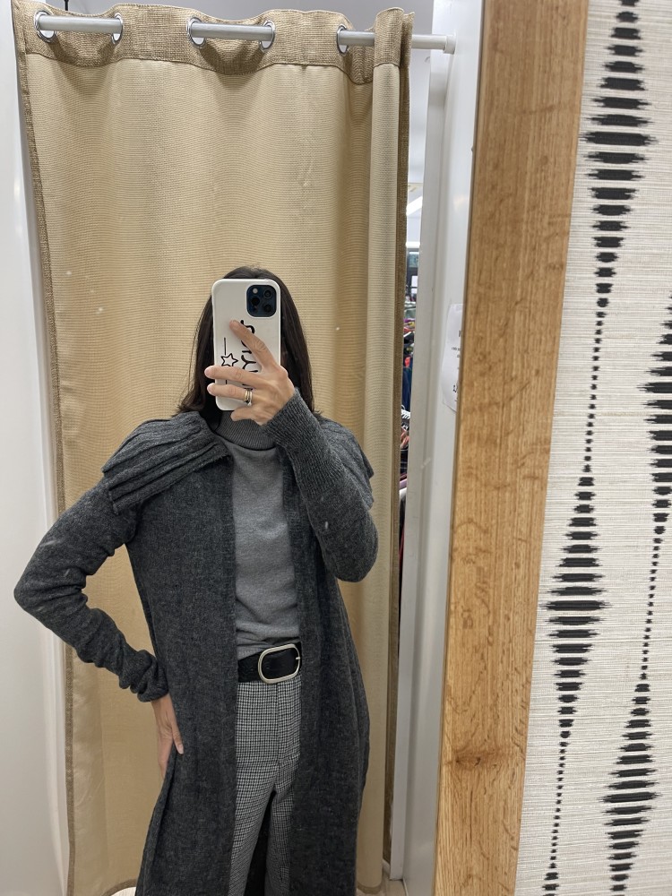 Rebeca midi con maxi cuello