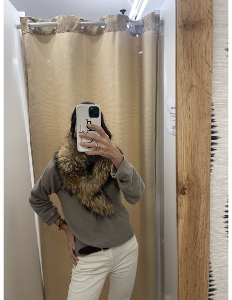 Cuello Elia color natural