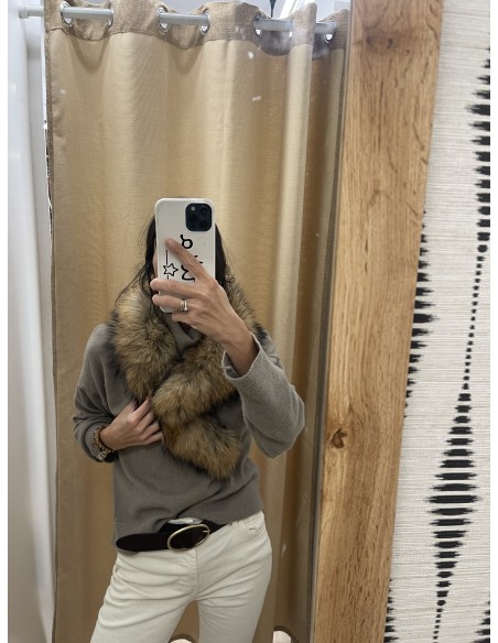 Cuello Elia color natural