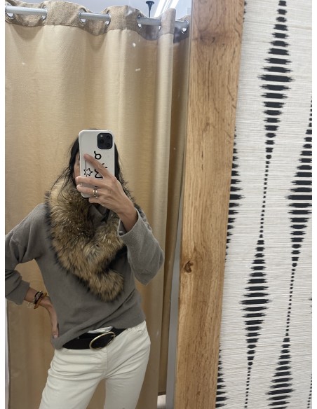 Cuello Elia color natural