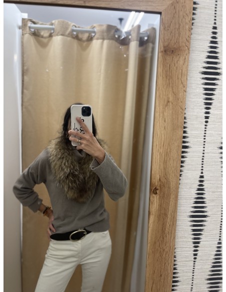 Cuello Elia color natural