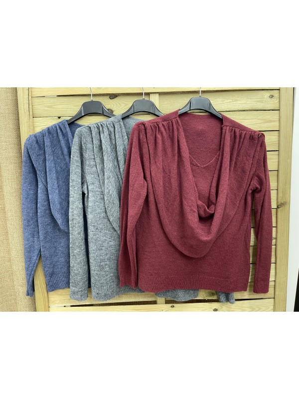 Jersey cascada en cuello 2