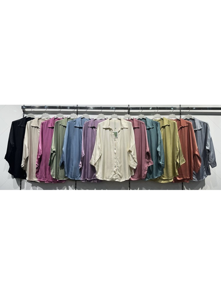 Camisa satén corte caido