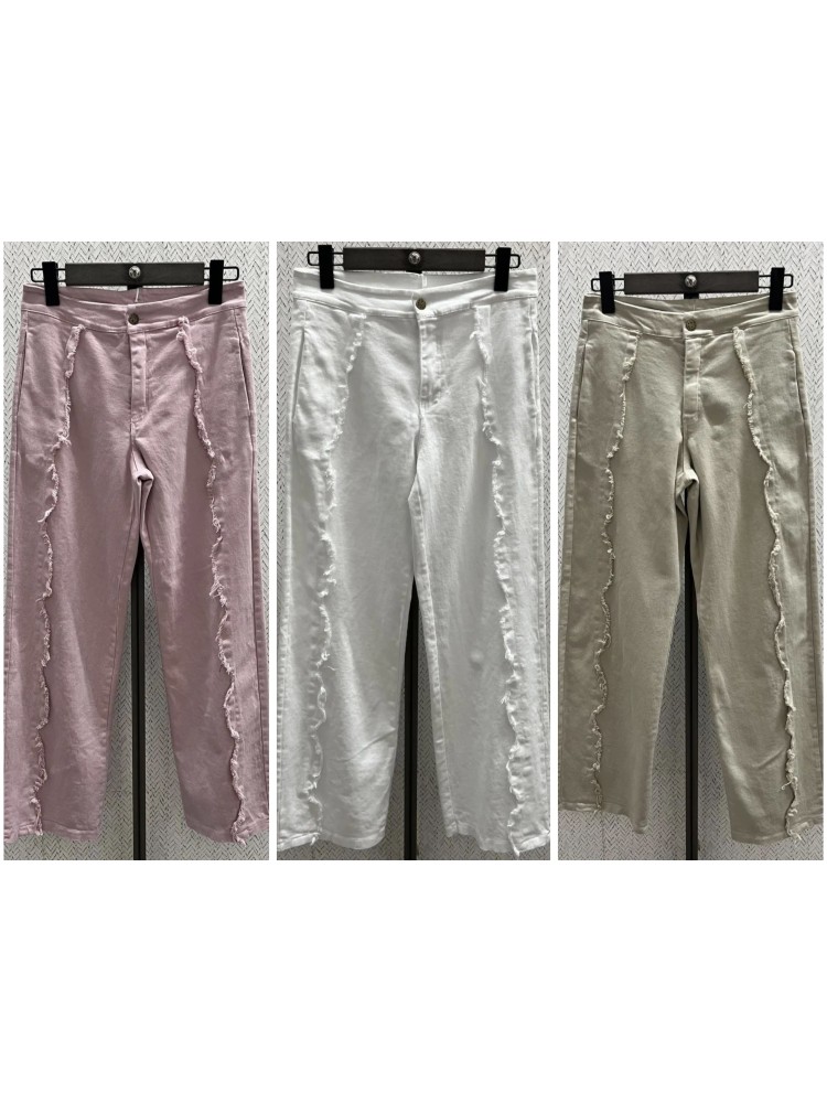 Jeans desflecado delantero vertical