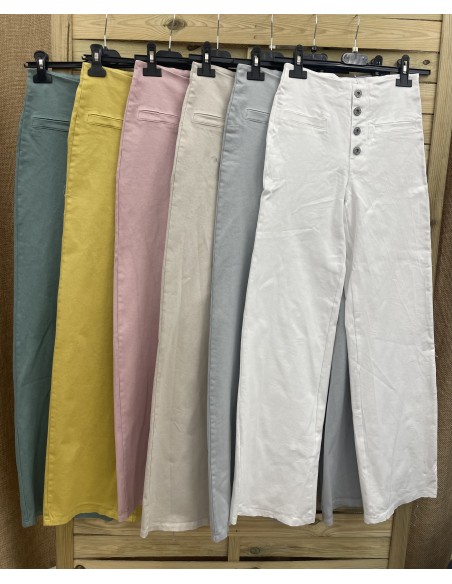 Jeans botones delanteros sin cinturilla