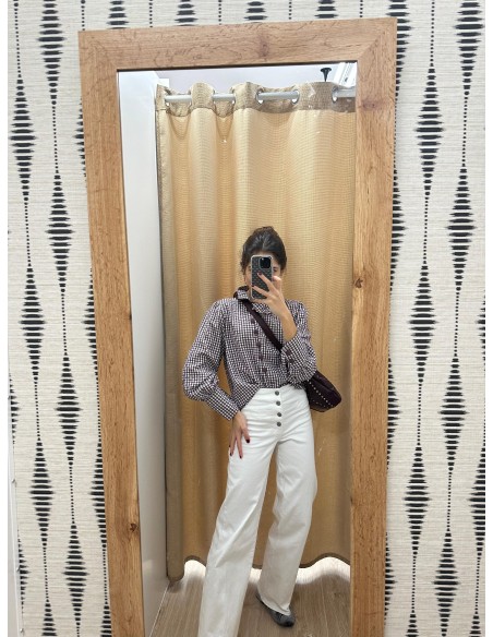 Jeans botones delanteros sin cinturilla