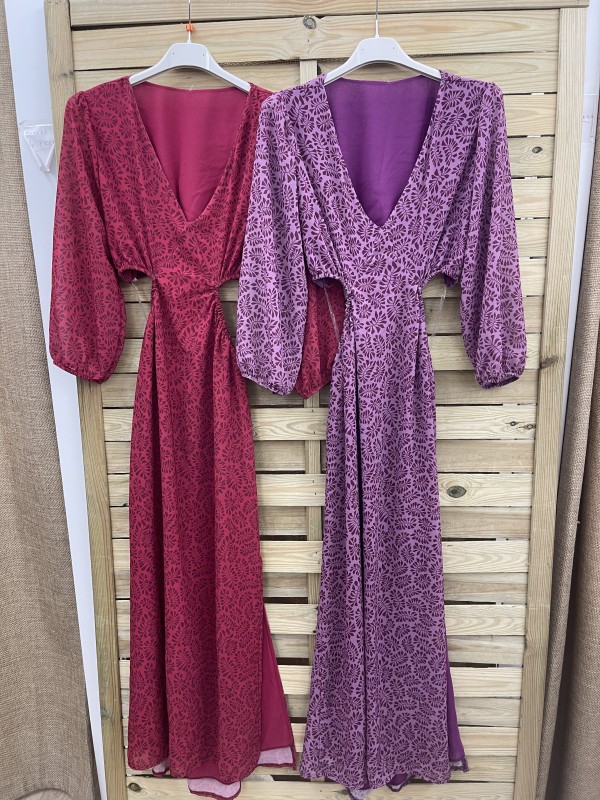 Vestido cut out racimos