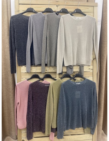 Jersey punto fino con brillito