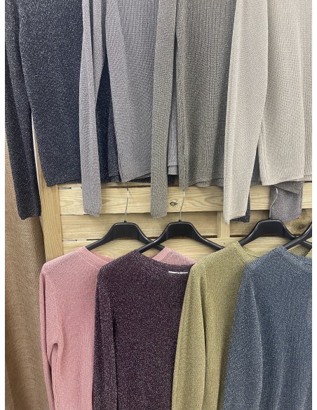 Jersey punto fino con brillito