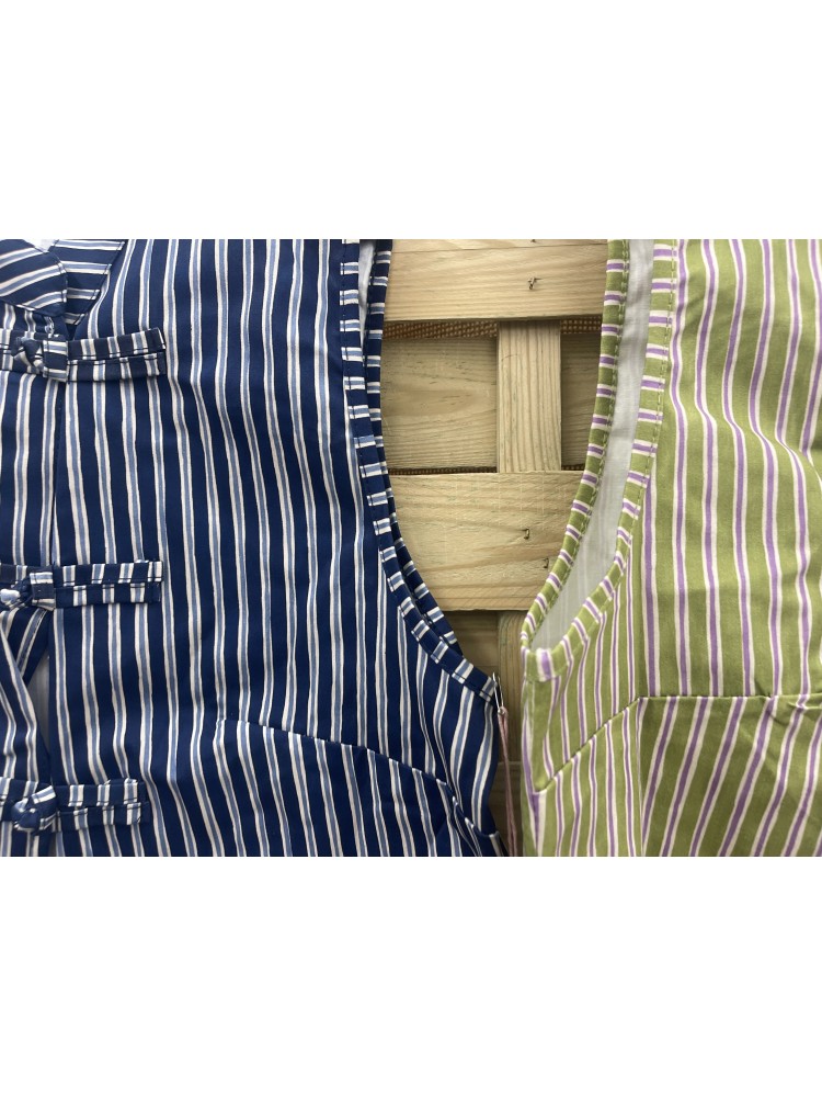 Chaleco rayitas tricolor Luján