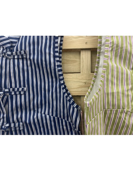 Chaleco rayitas tricolor Luján