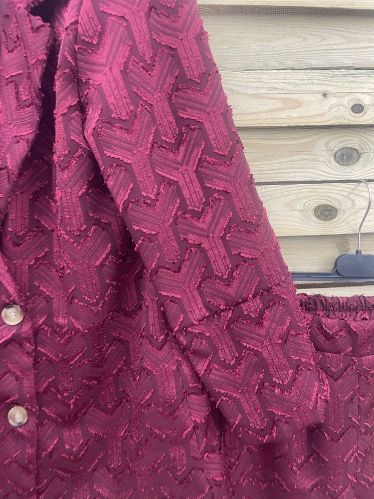 Traje de chaqueta tejido textura