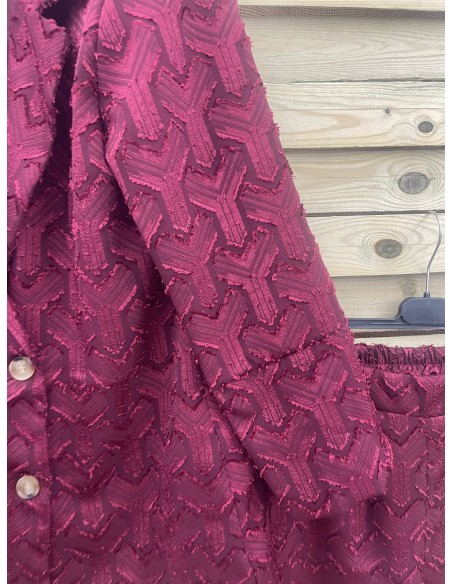 Traje de chaqueta tejido textura