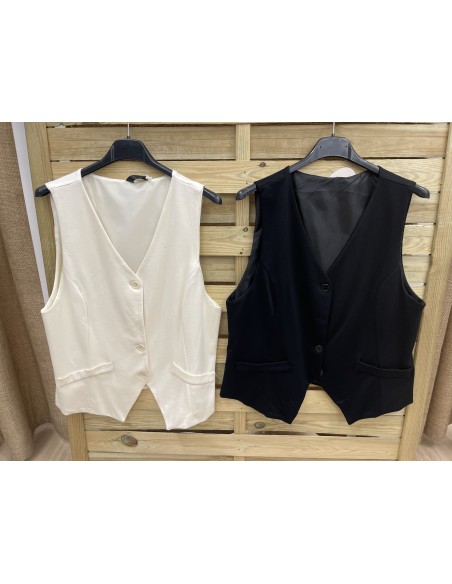 Chaleco falsos bolsillos
