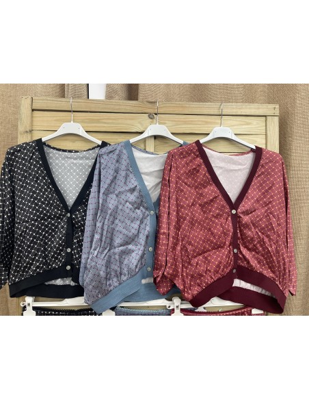 Bomber satén estampado enrejado