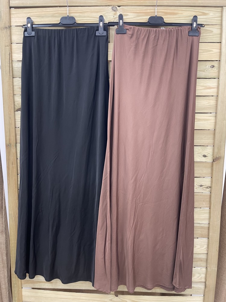 Falda de satén larga Celia