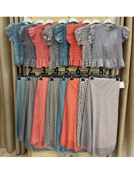 Top de gasa estampado Loreto