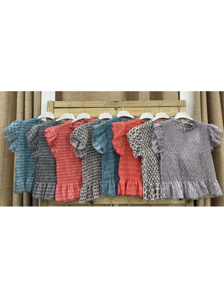 Top de gasa estampado Loreto