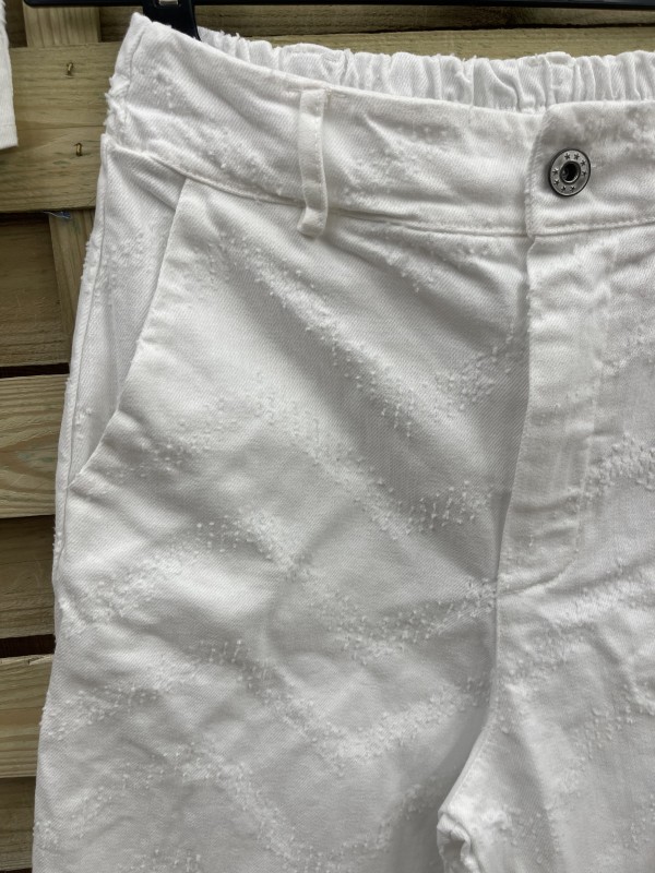 Pantalon Luján desflecado en zig zag 2