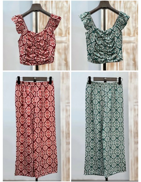 Top cenefa Elena con frunce