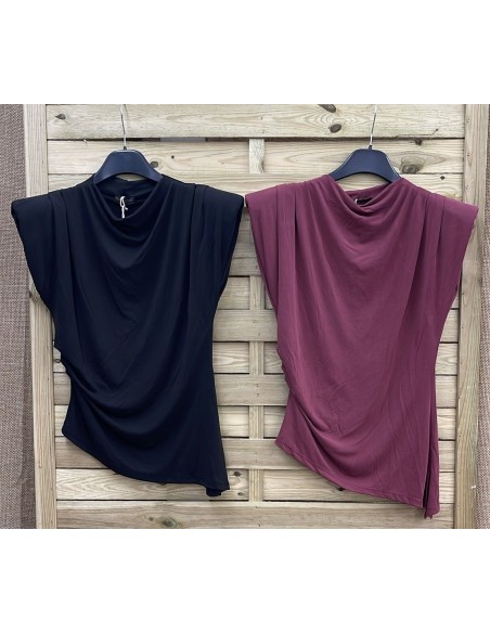 Top hombreras con bajo asimétrico