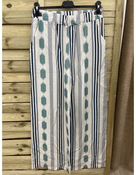 Pantalon estampado mixto
