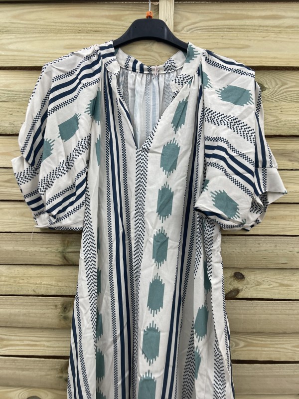 Vestido estampado mixto 2