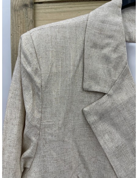 Conjunto de blazer y pantalon brillito